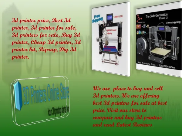 3D Printers for Sale at Best Prices