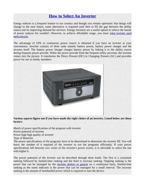 How to Select An Inverter.pdf