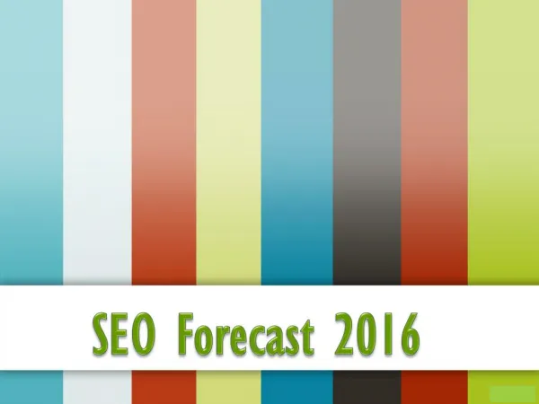 SEO Forecast 2016