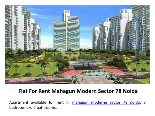 Flats for Rent in Noida