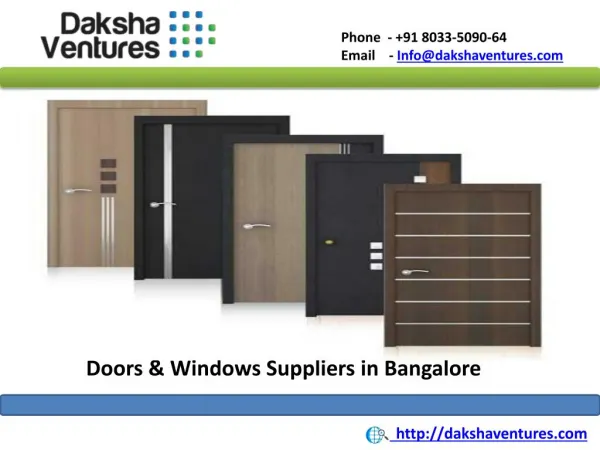 Doors and Windows Suppliers in Bangalore