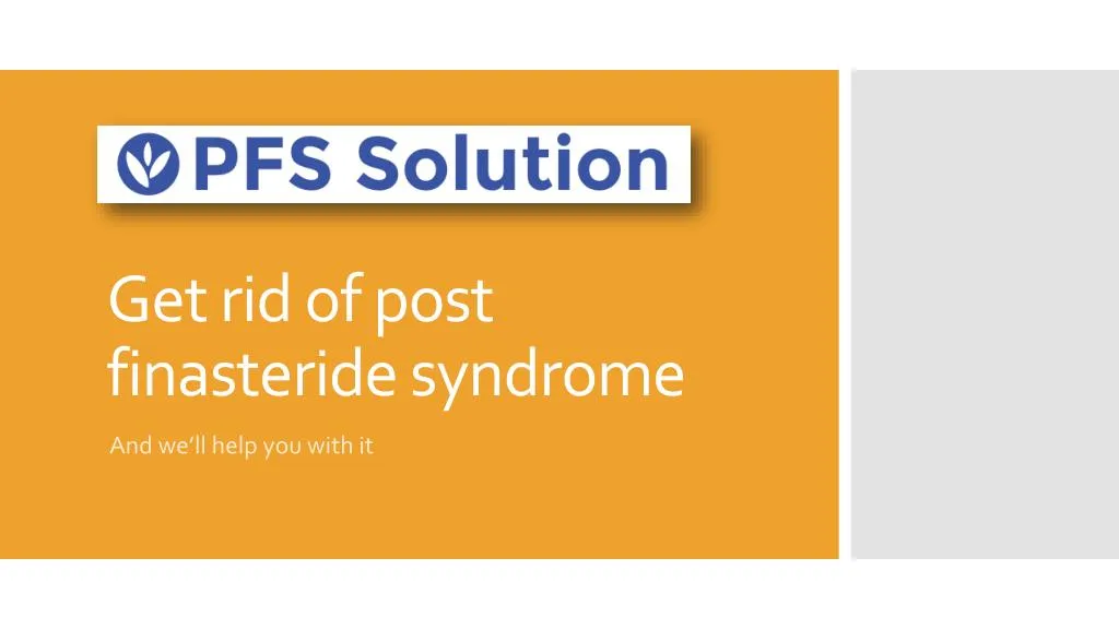 get rid of post finasteride syndrome