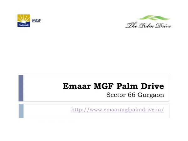 Emaar MGF Palm Drive Properties for Sale Rent Gurgaon