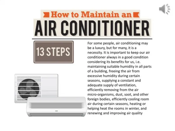 Maintain Your Air Conditioner - 13 steps