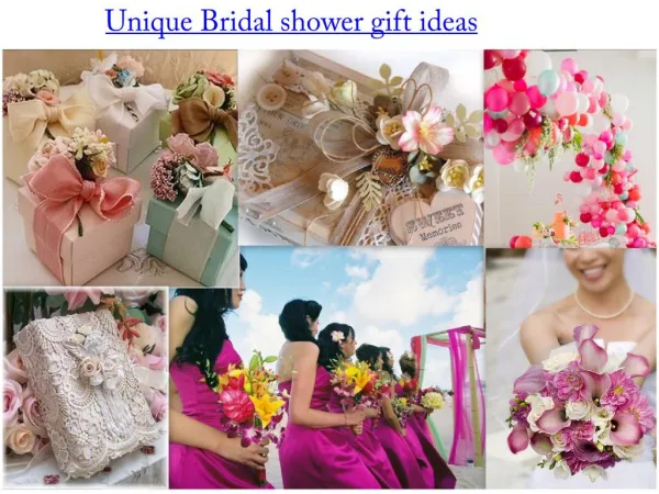 Unique Bridal Shower Gift Ideas