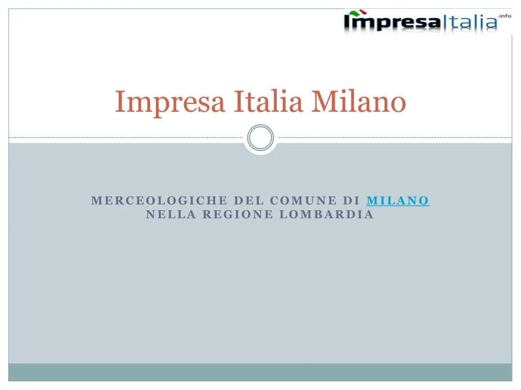 impresa italia milano