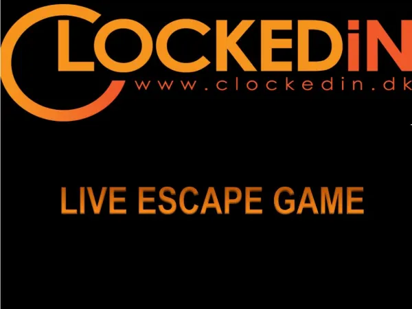 Play Escape Game Live at Clockedin