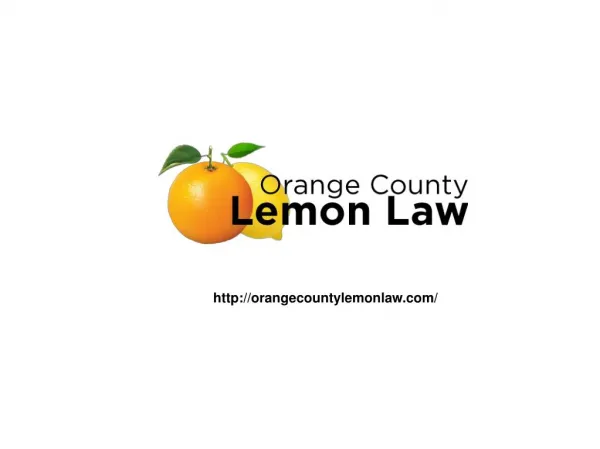 Orange County Lemon Law Attorney
