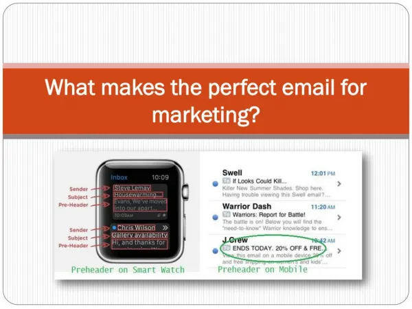 What makes the perfect email for marketing