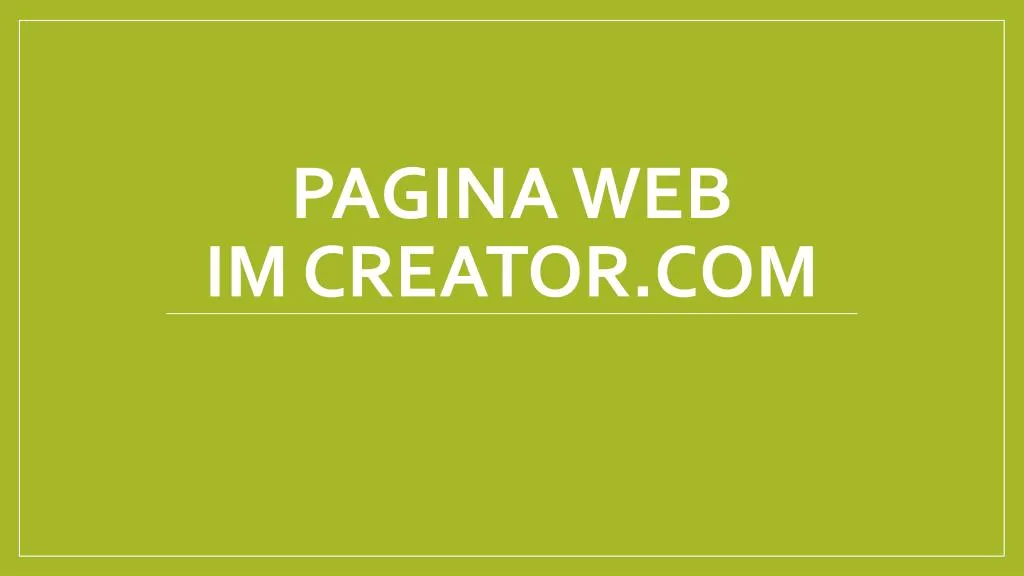 pagina web im creator com