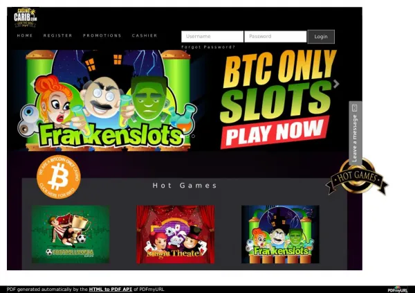 Play Bitcoin Only Online Casino Gambling and Big Jackpot Wins