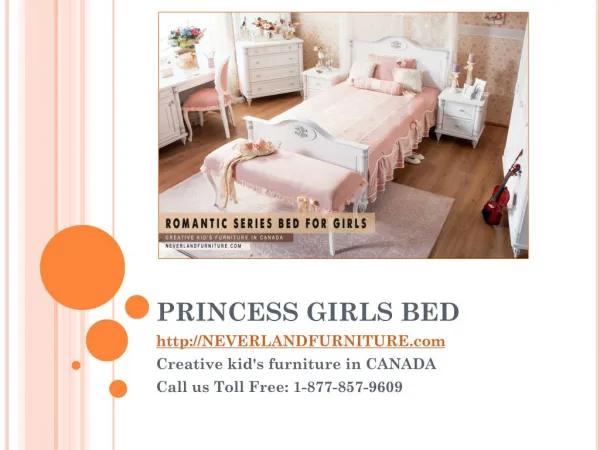 Princess Girls Bed From Neverland Furniture in Canada