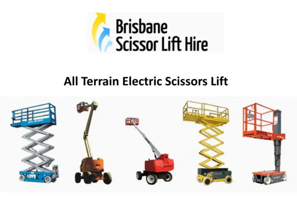 All Terrain Electric Scissors Lift - Brisbane Scissor Lift Hire
