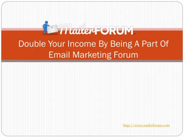 Double Your Income By Being A Part Of Email Marketing Forum