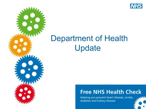 Department of Health Update