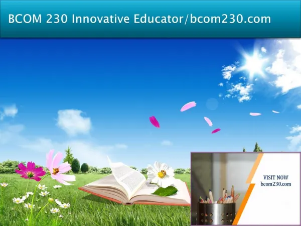 BCOM 230 Innovative Educator/bcom230.com