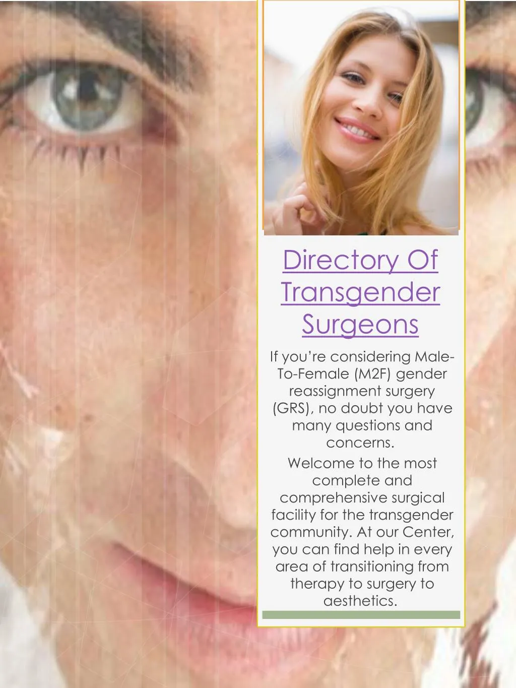 directory of transgender surgeons