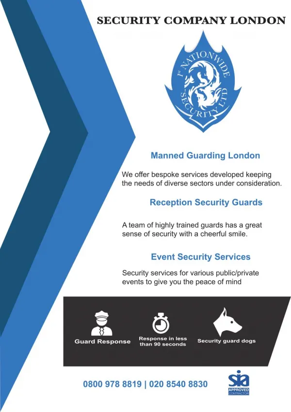 Event Security Services London