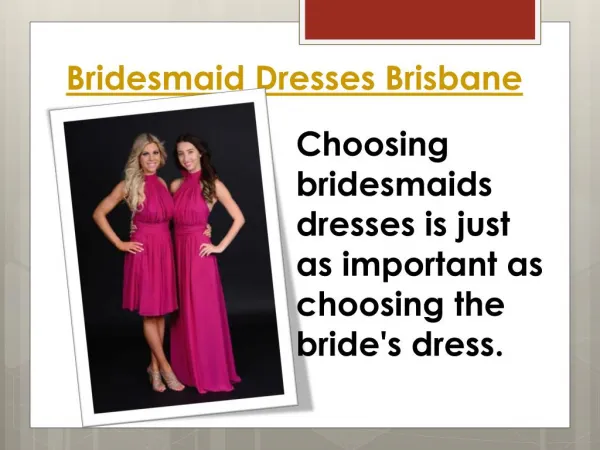 Bridesmaid Dresses Sydney