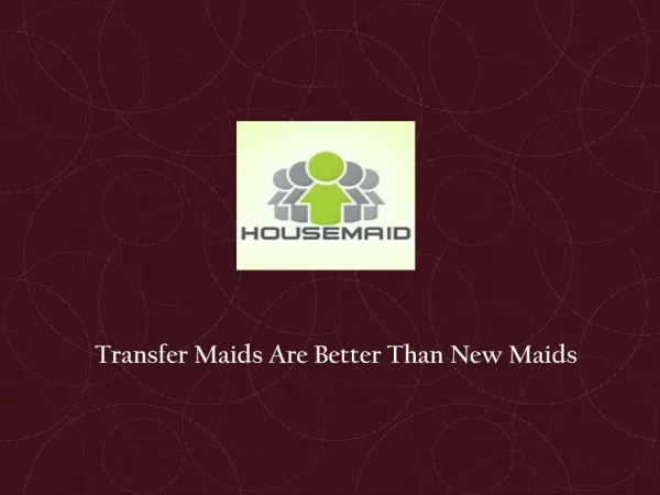Transfer Maids Singapore