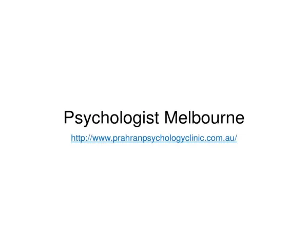 Psychologist in Melbourne