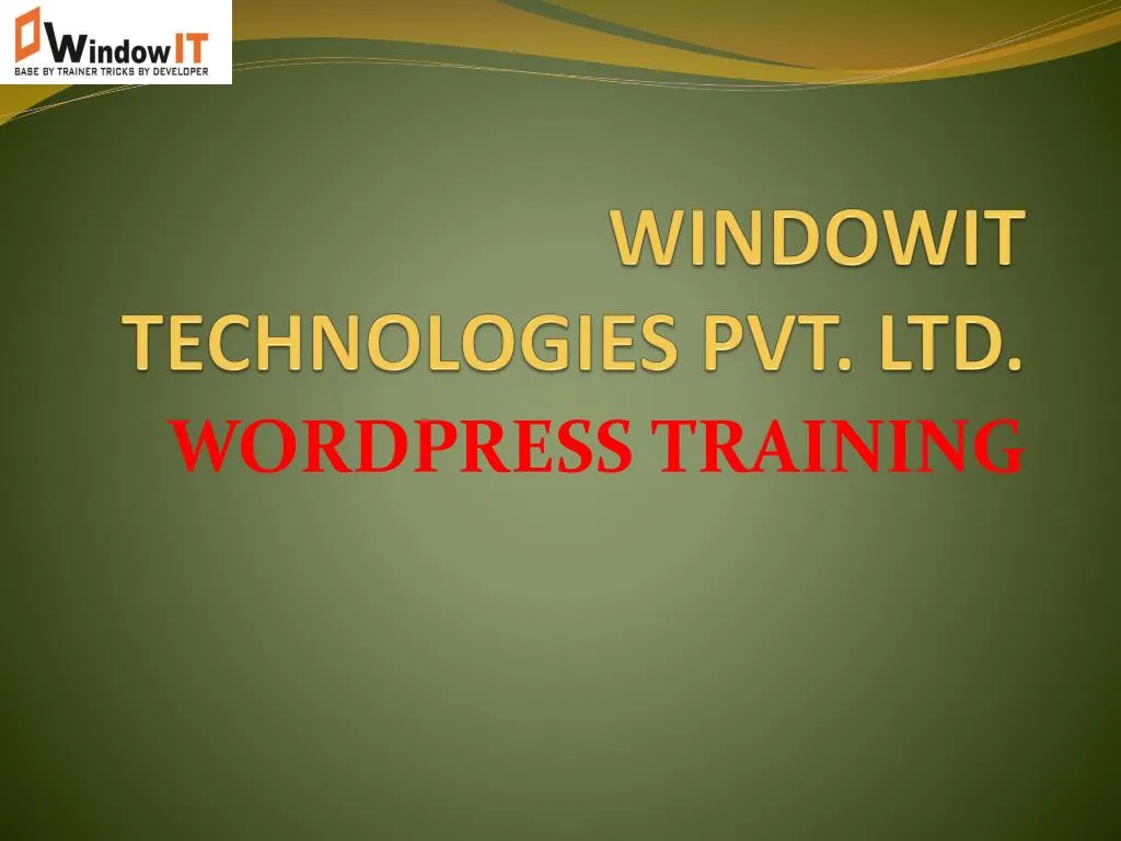 windowit technologies pvt ltd