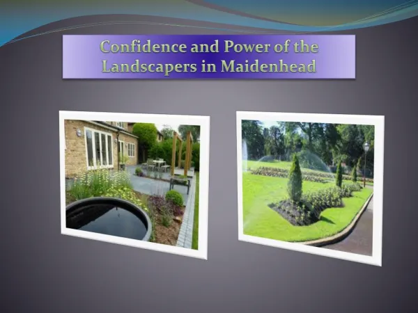 Confidence and Power of the Landscapers in Maidenhead