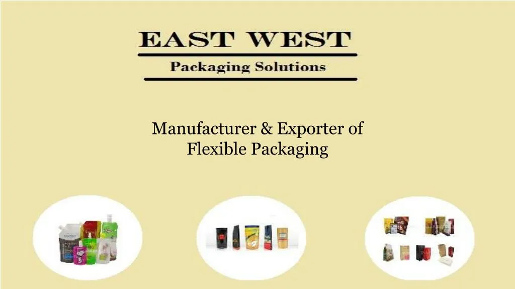 manufacturer exporter of flexible packaging