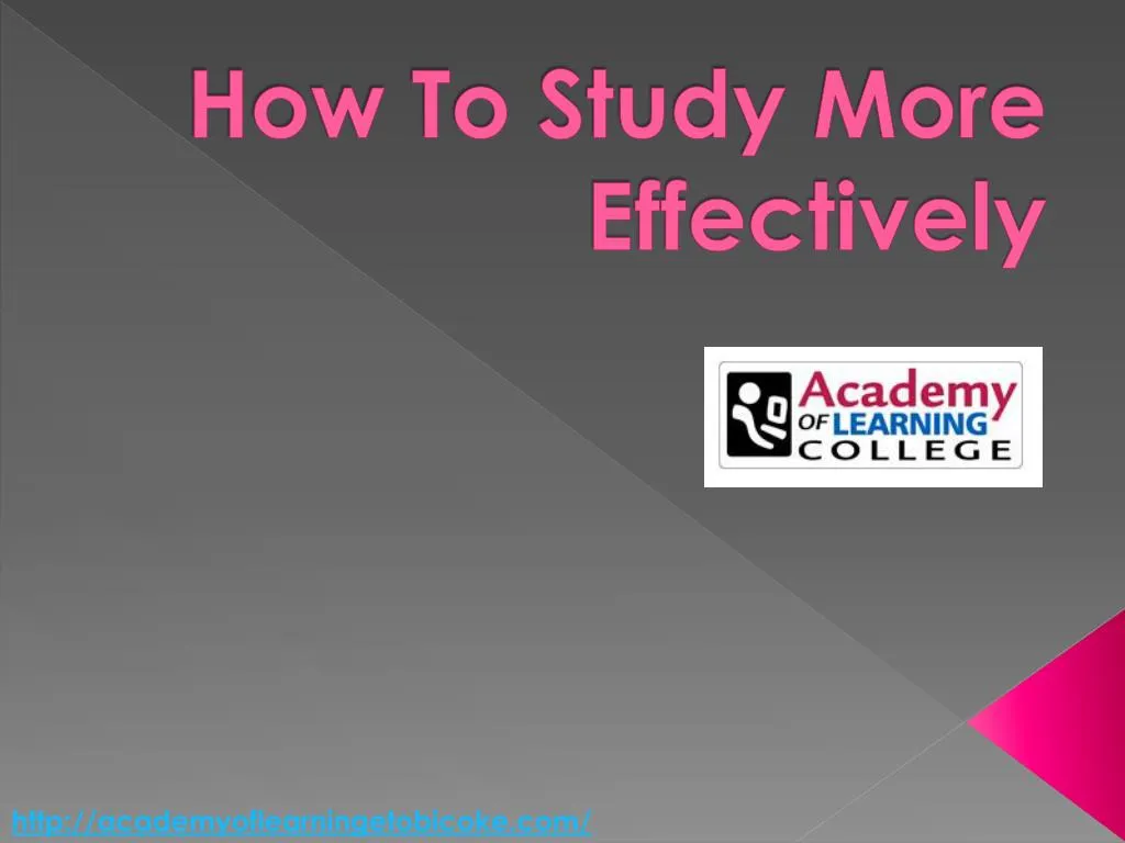 how to study more effectively
