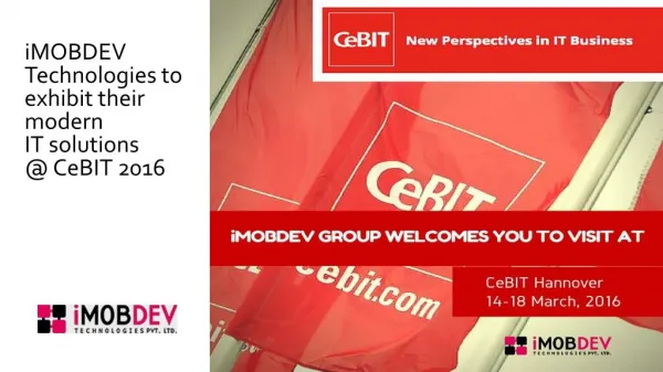 Meet iMobDev at Global Event CeBIT Hannover 2016