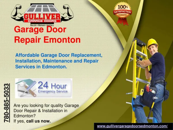 Garage Door Repair, Installation, Maintenance & Replacement Services in Edmonton