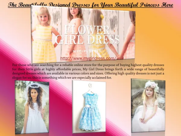 Flower Girl Dress – The New Trend Of This Season