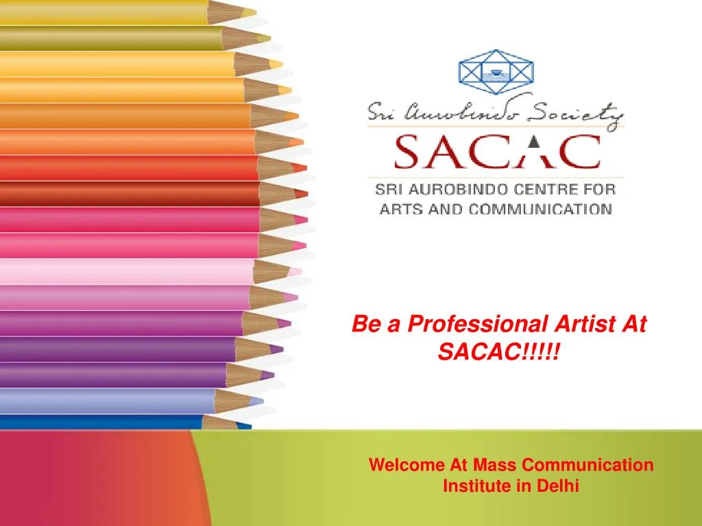 be a professional artist at sacac