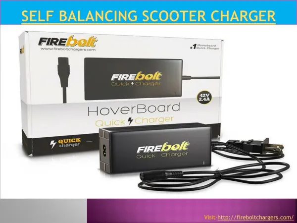 Self balancing scooter charger - Fire Bolt