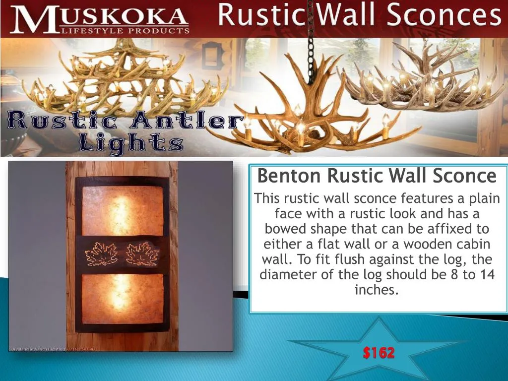 rustic wall sconces