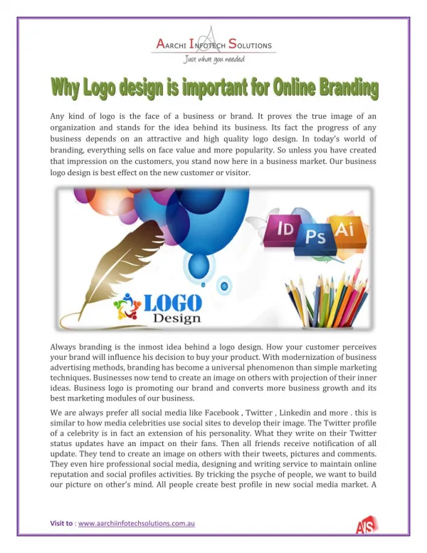 Why Logo design is important for Online Branding