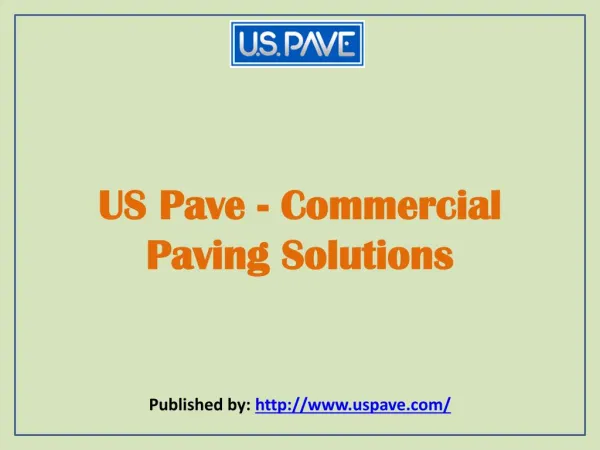 Commercial Paving Solutions