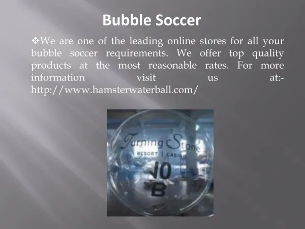 Bubble Soccer