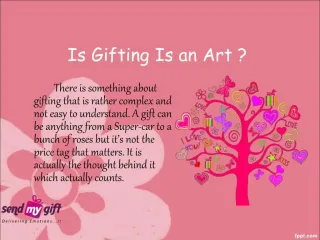 Is Gifting Is an Art - slide 1