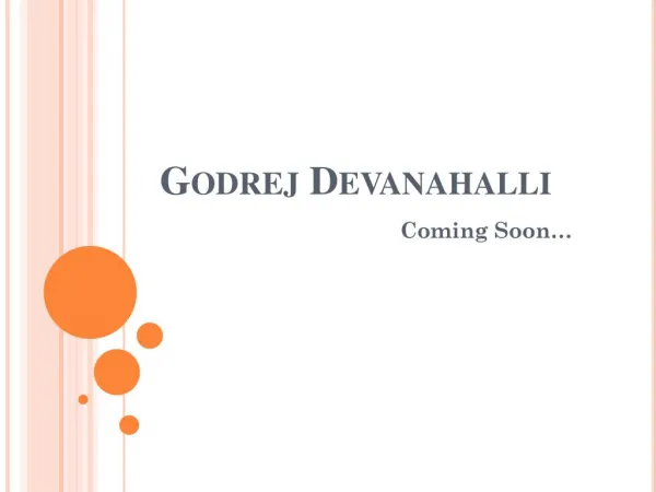 Godrej Devanahalli Upcoming Luxury Venture in Bangalore