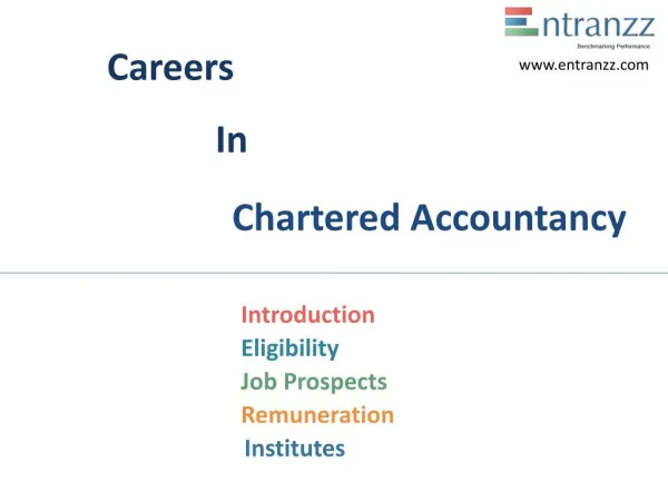 Careers In Chartered Accountancy