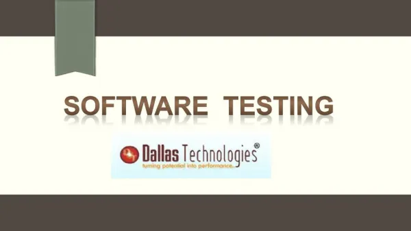 Software Testing Training at Dallas Technologies