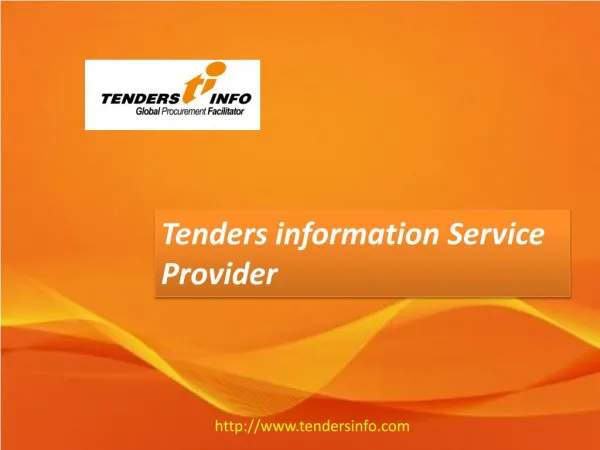 Tenders | Procurement News - Tendersinfo