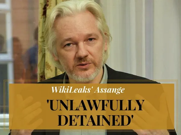 WikiLeaks' Assange 'unlawfully detained'