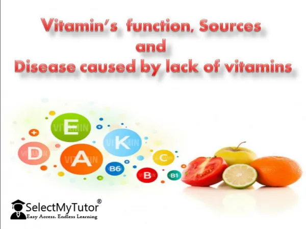 Deficiency of vitamins
