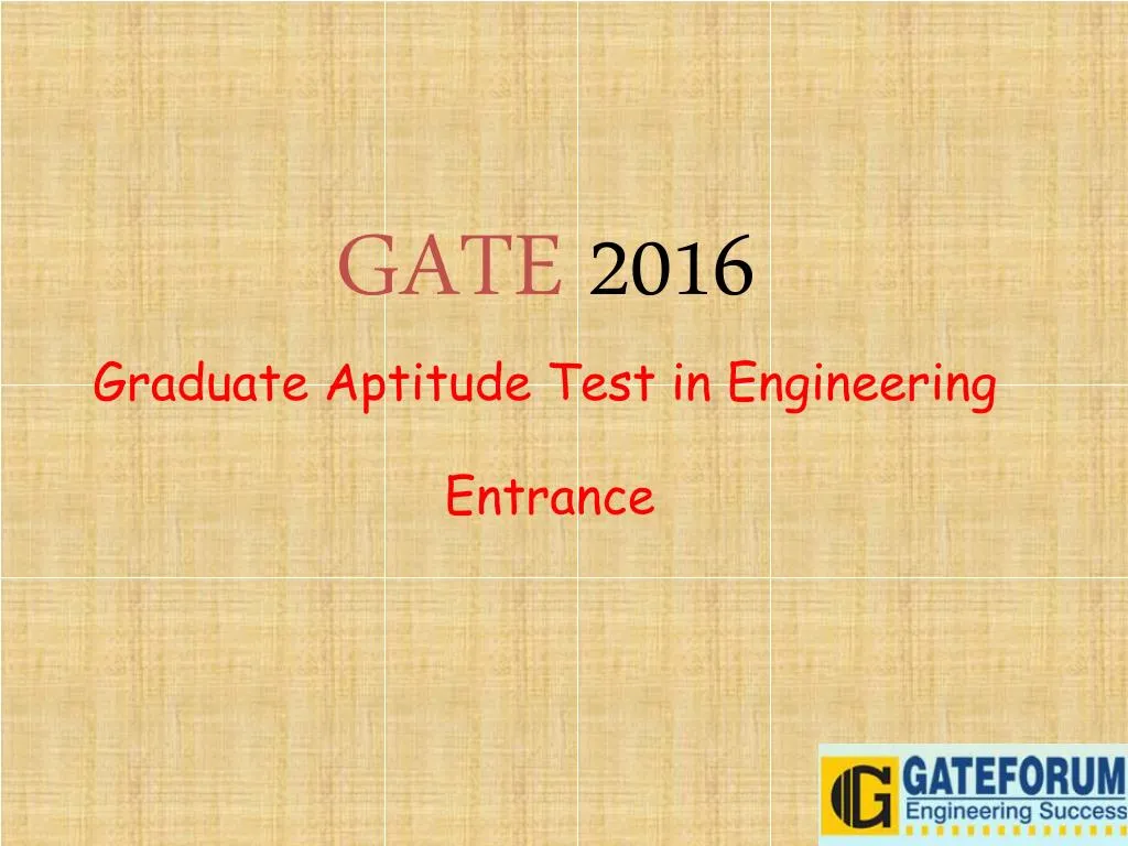 gate 2016 graduate aptitude test in engineering