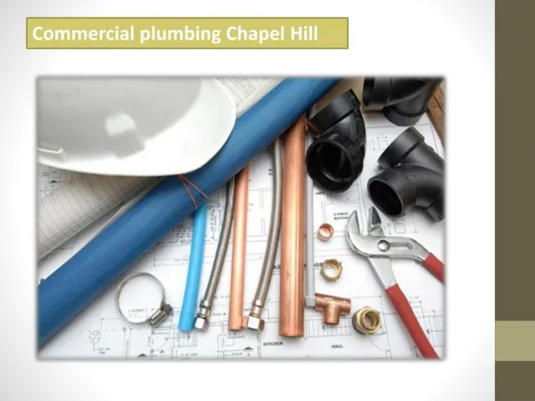 Commercial plumbing Chapel Hill