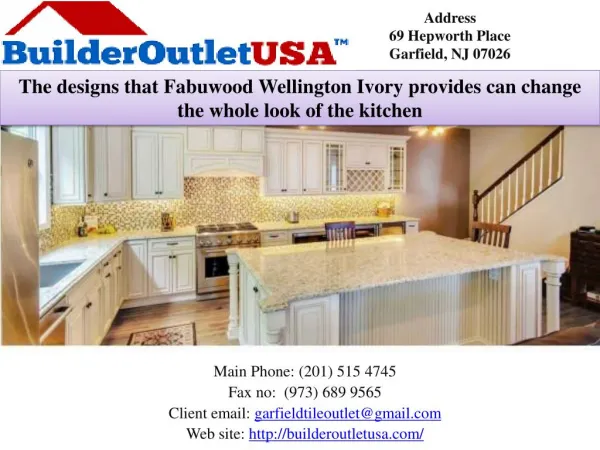 The designs that Fabuwood Wellington Ivory provides can change the whole look of the kitchen