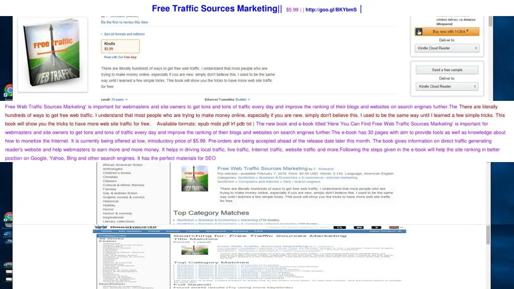free traffic sources marketing 5 99 http goo gl bkybms