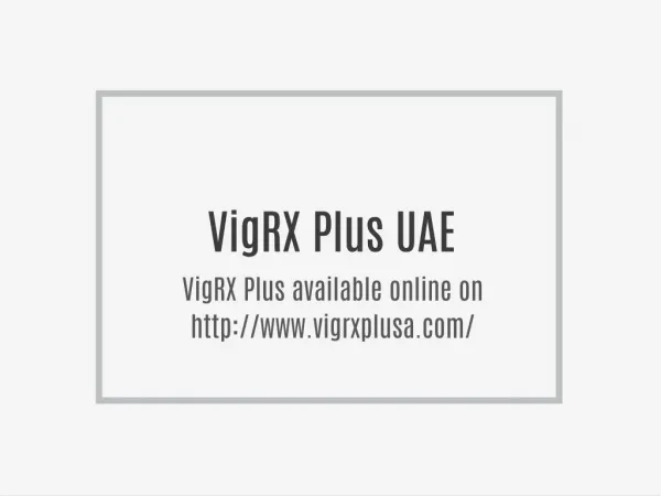 VigRX Plus UAE
